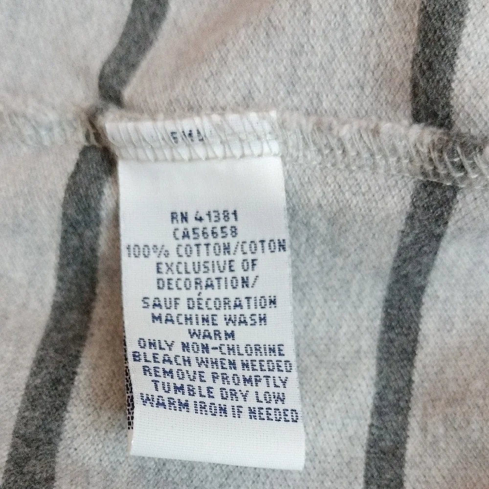 Ralph Lauren Polo Shirt in Gray with Black Stripes